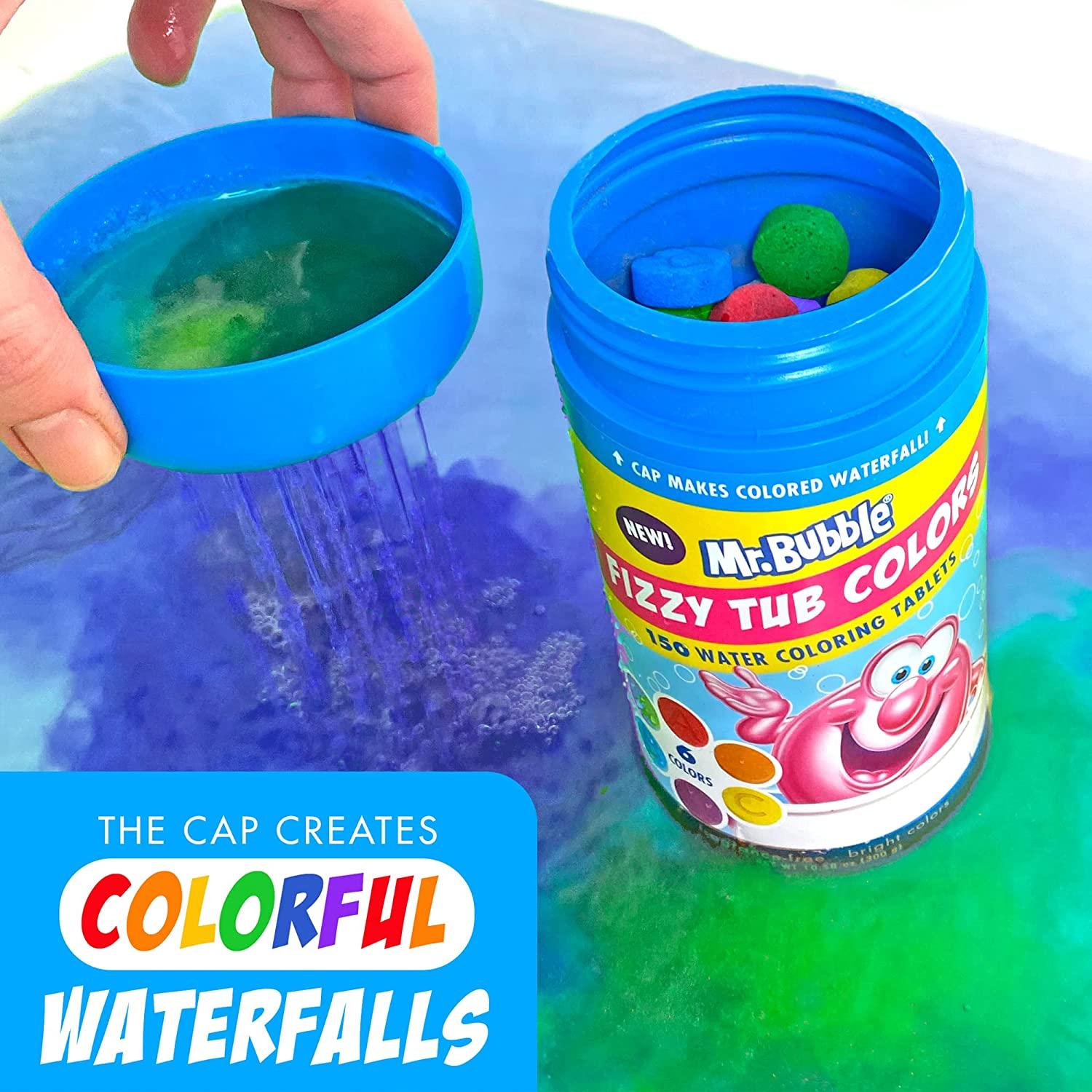 Mr. Bubble Fizzy Tub Colors (3 Jars, 150 Tablets Each) 150 Count (Pack