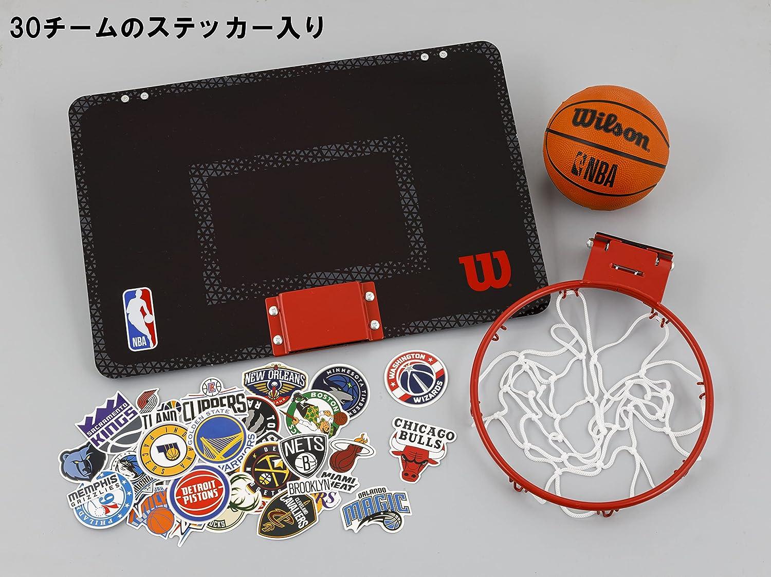 Wilson NBA Team Pro Mini Basketball Hoop with 30 Team Stickers