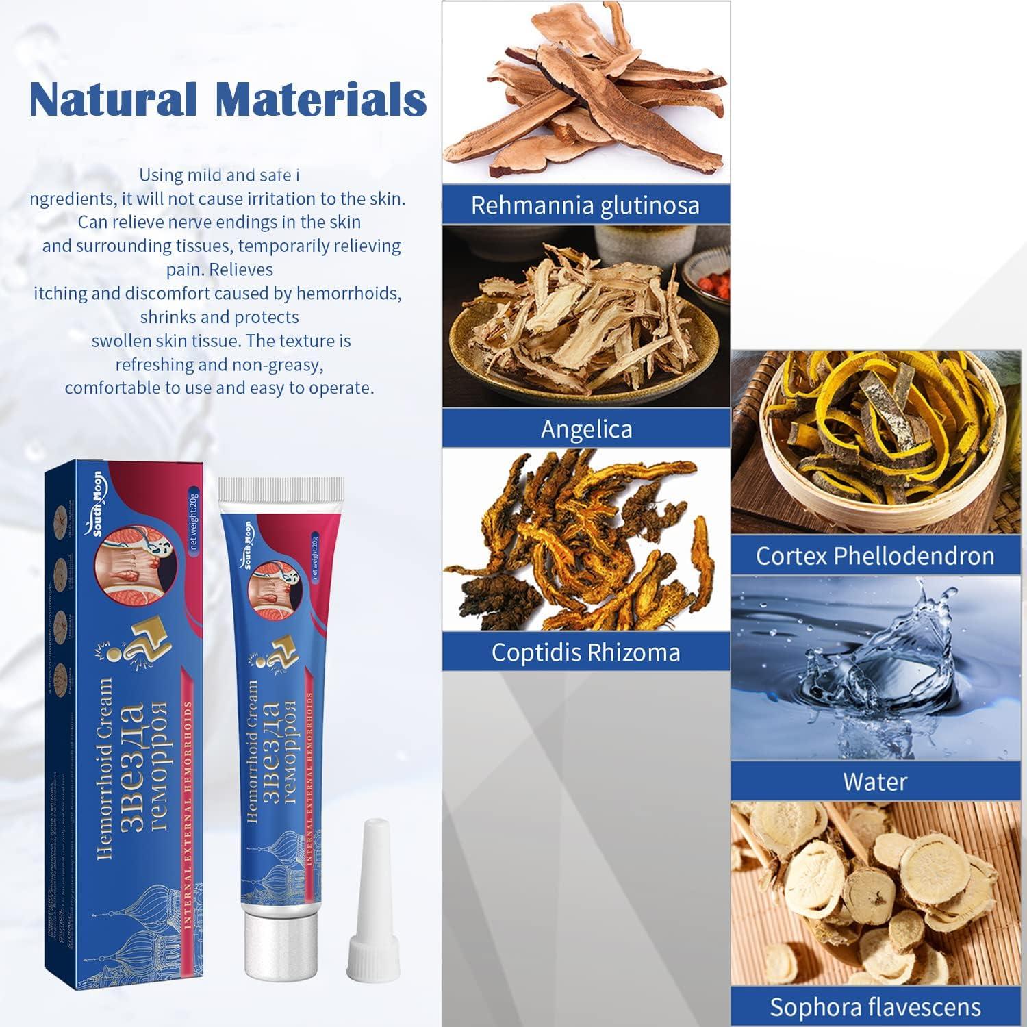 getbear Hemorrhoidal Ointment with Applicator Natural Hemorrhoid Cream 20g