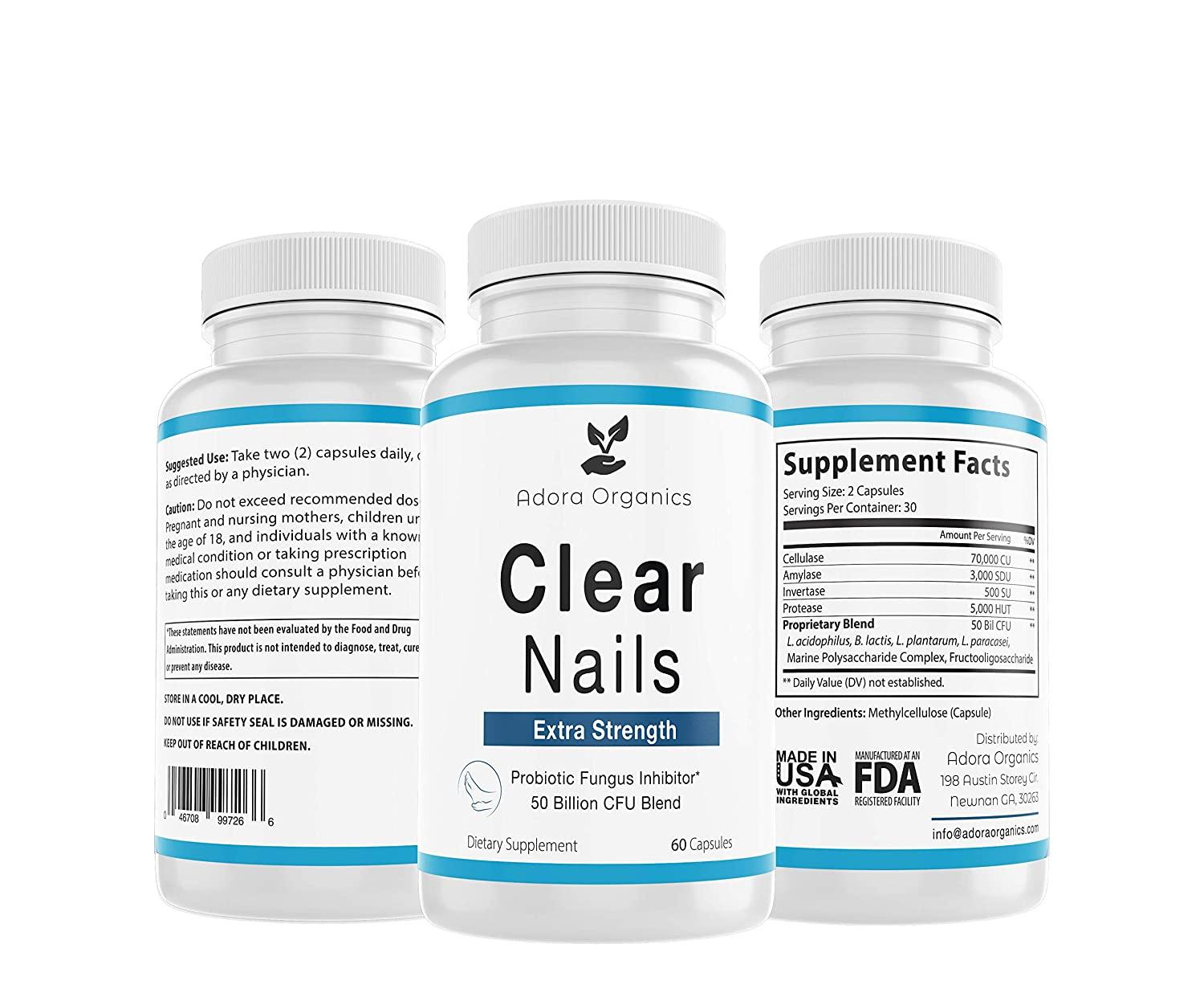 Clear Nails Extra Strength Probiotic Fungus Inhibitor 50 Billion CFU