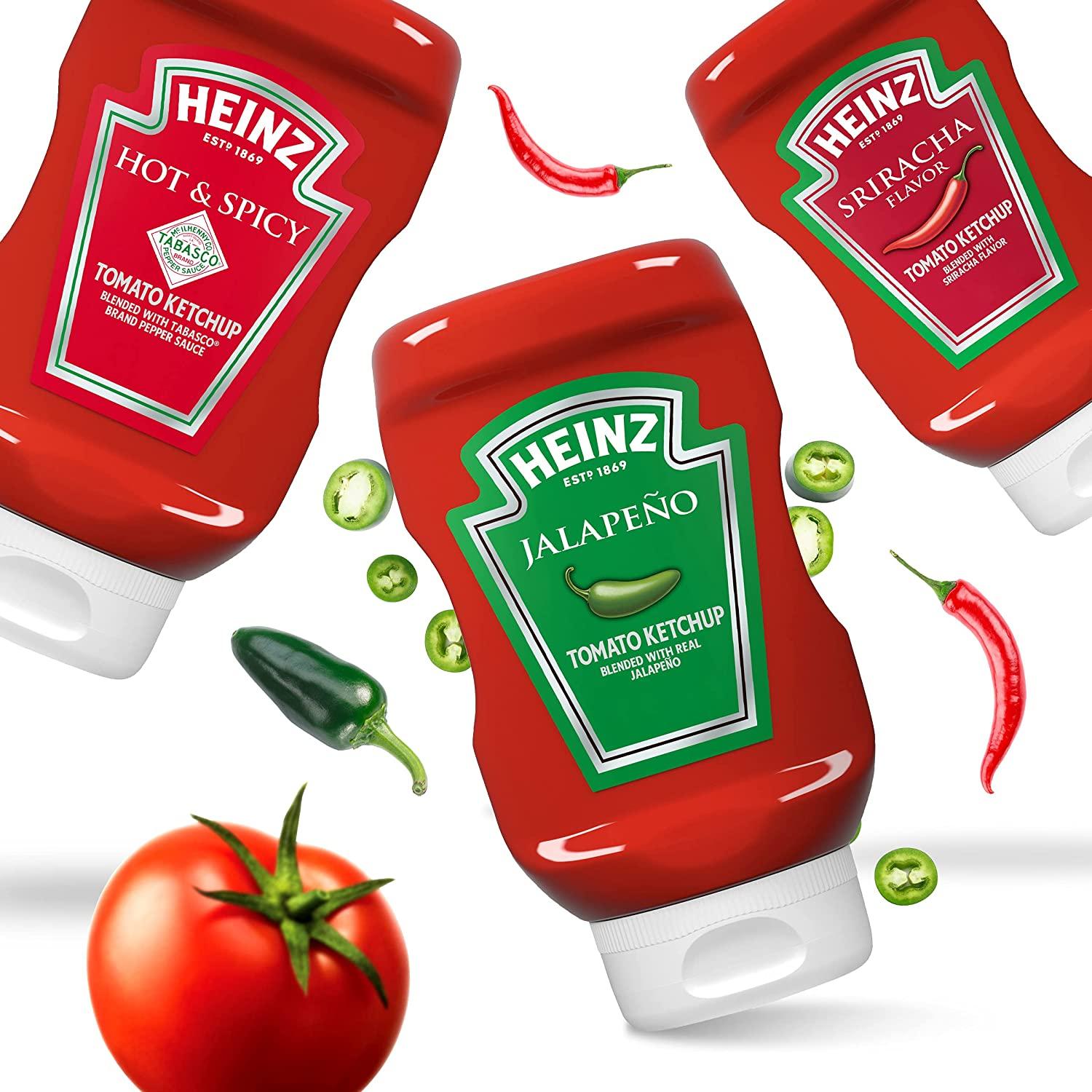 Heinz Ketchup with Jalapeno (14 oz Bottle)