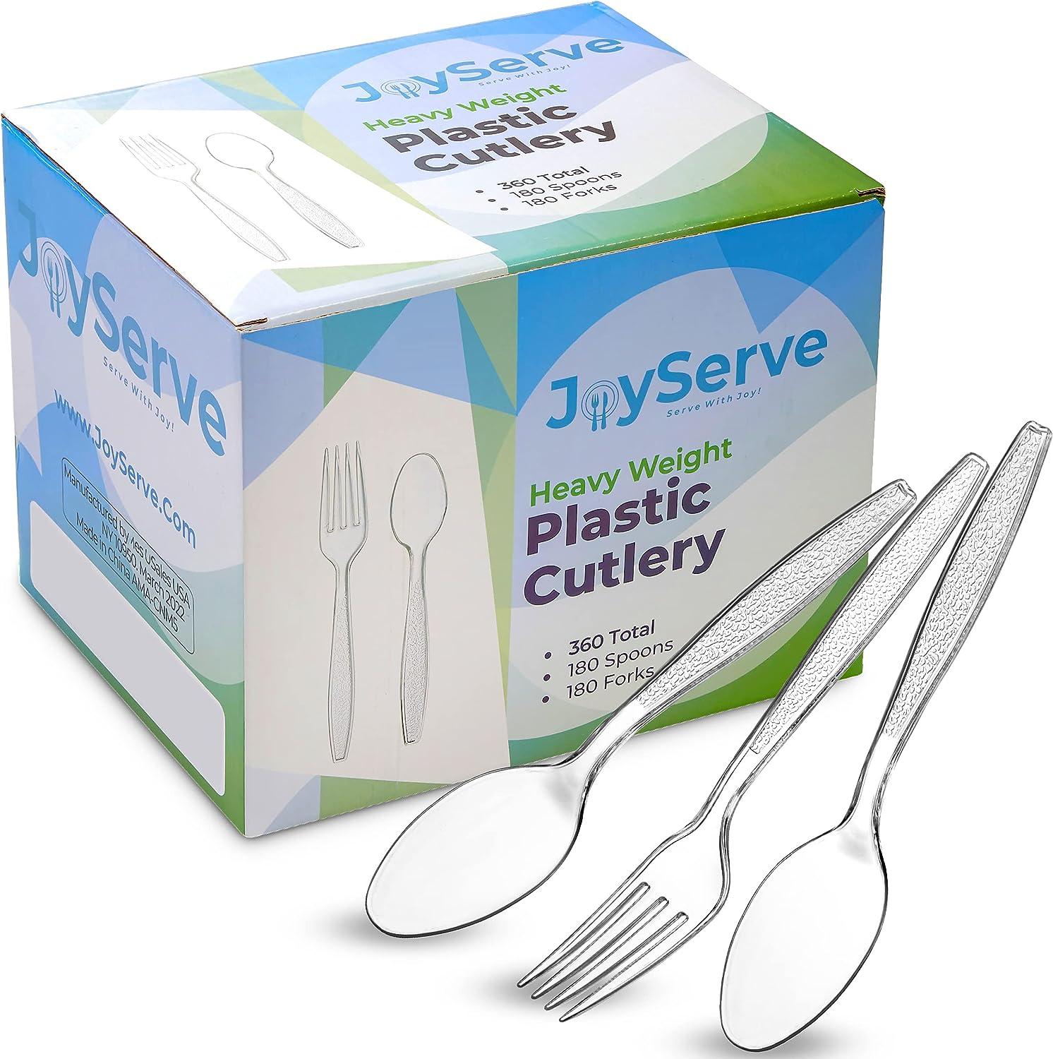 JoyServe portion control serving spoons - (8 piece set) restaurant