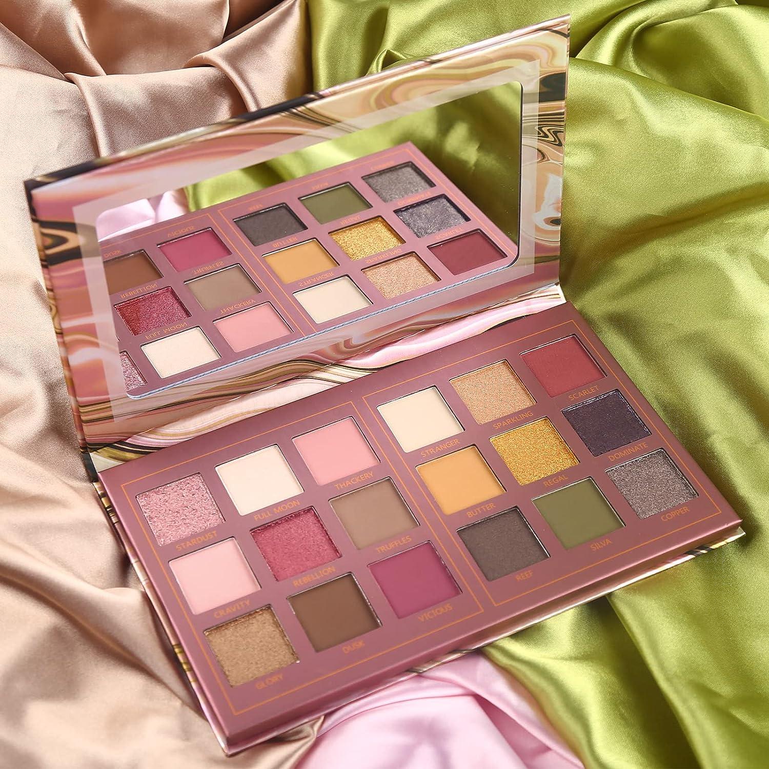 Prism Matte Eyeshadow Palette Pro 18 Pigmented Colors