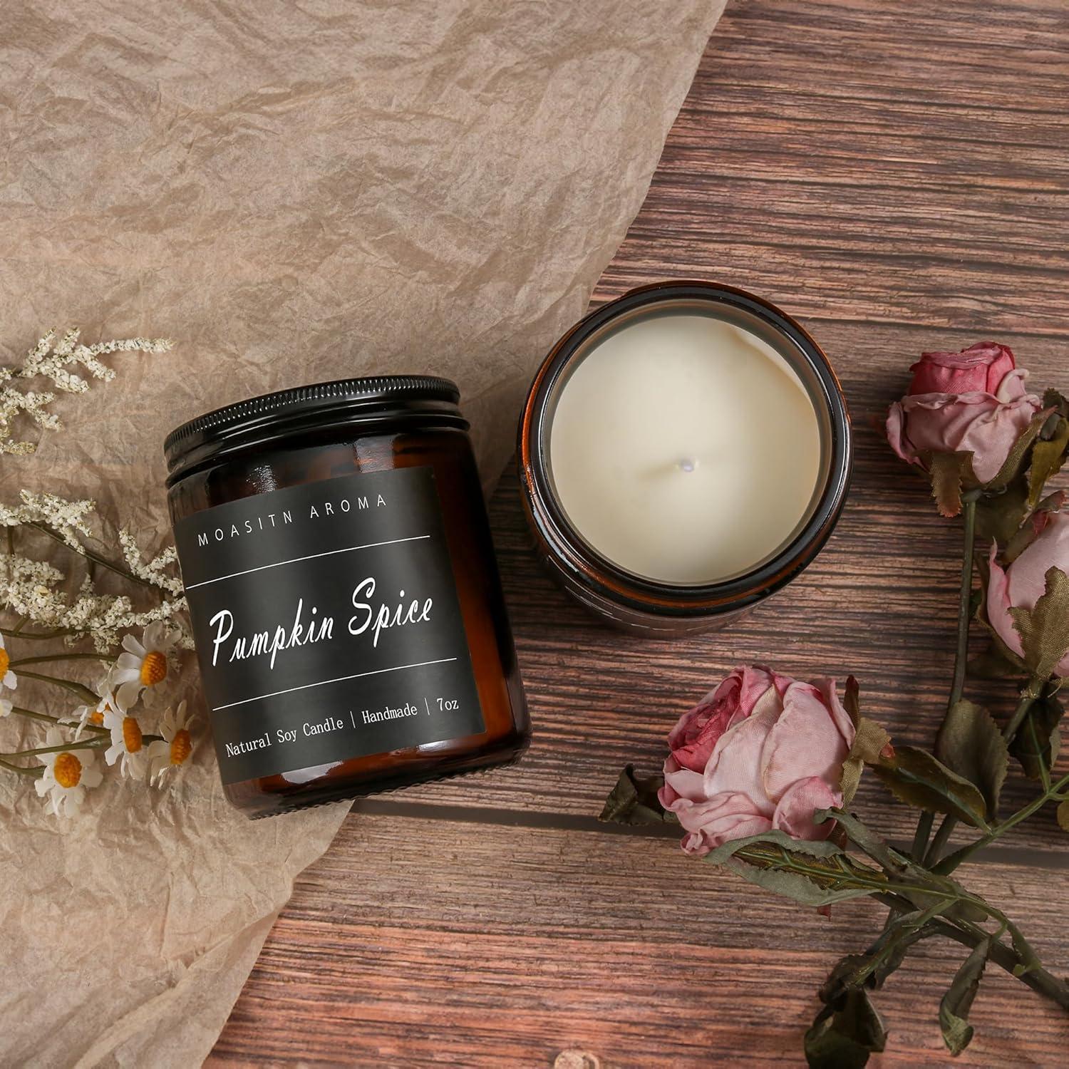 Aazon.co: &SENSE Soy Candles For Hoe Scented, 11.6oz Lavender Citrus Aroatherapy Candles