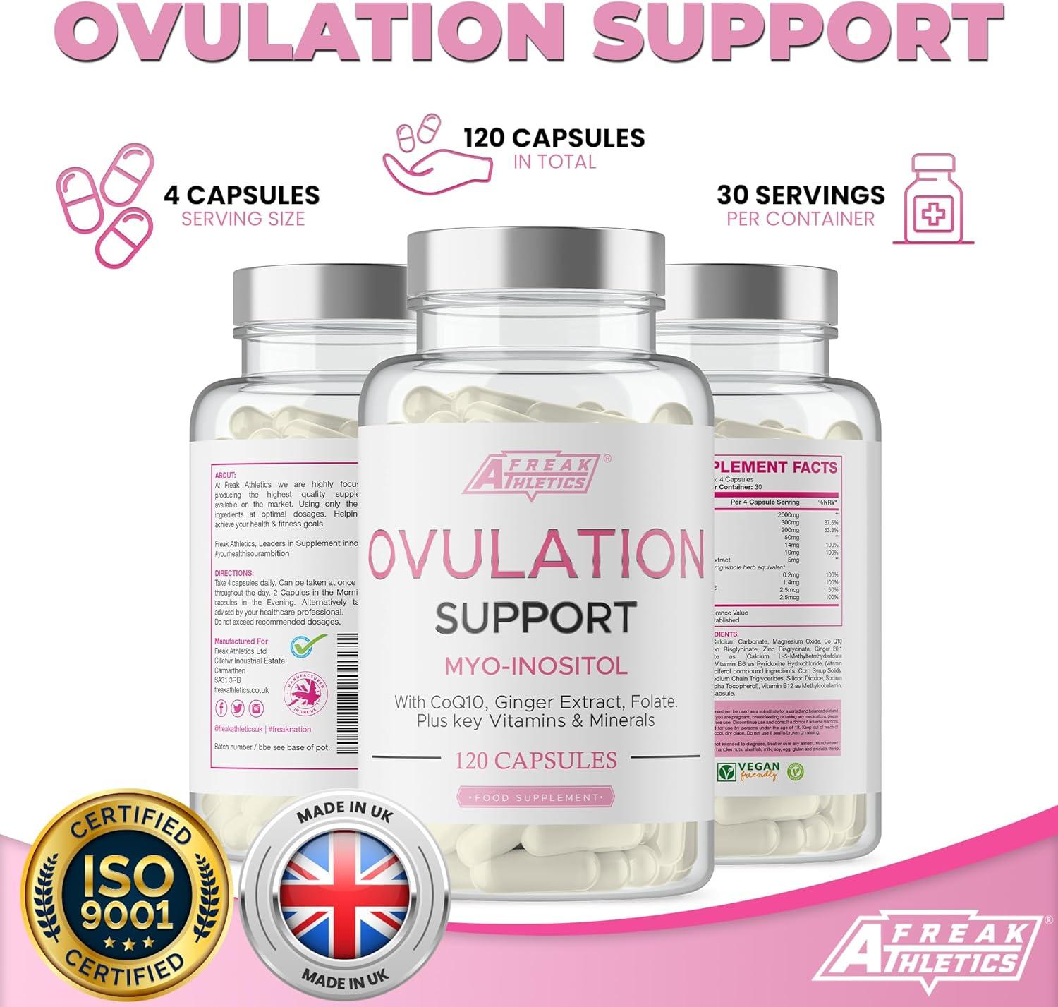 Ovulation Support Supplement MyoInositol, CoQ10, Folic Acid, Vitamins