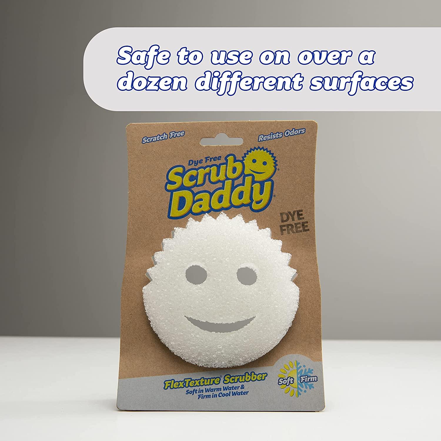 Scrub Daddy Sponge - Dye Free - Scratch-Free Scrubber for Dishes