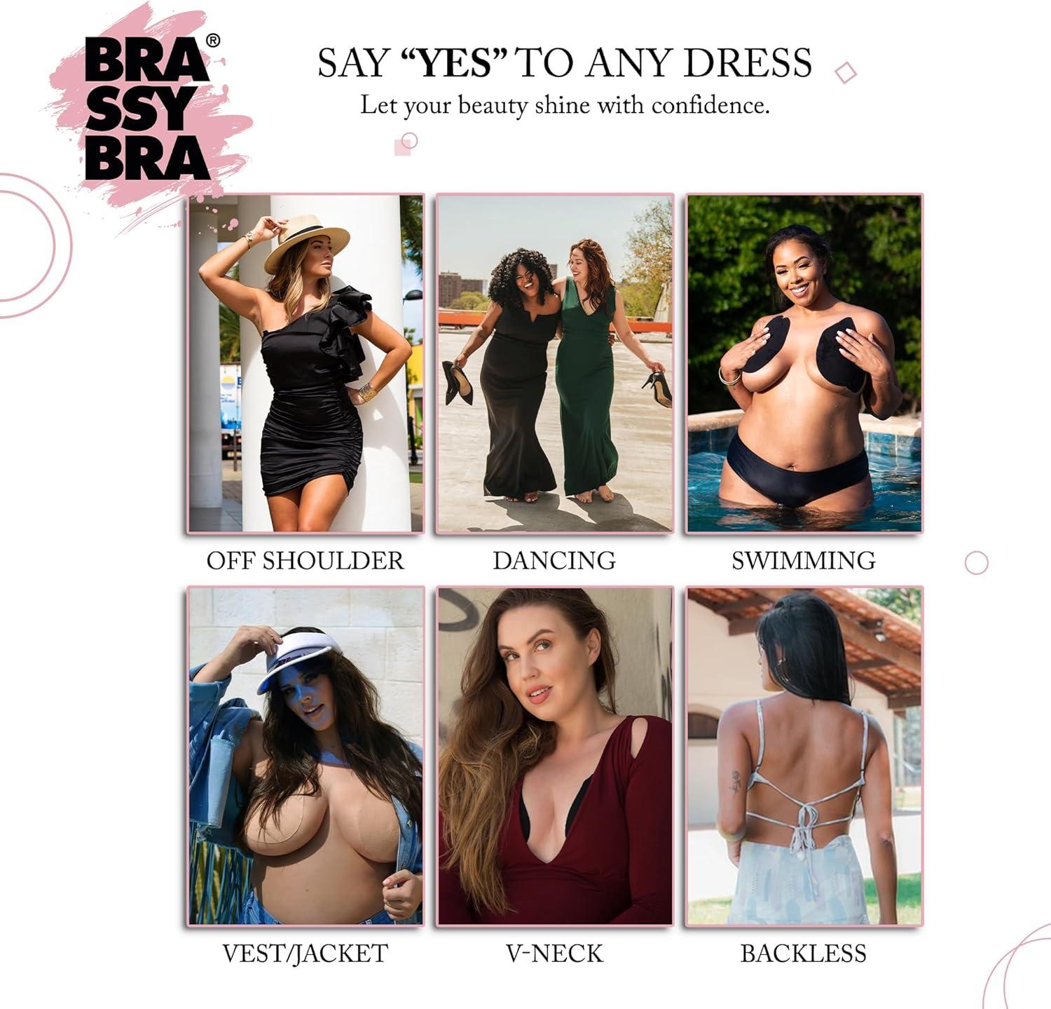 Brassybra Little Extra Boob Tape for Women - Invisible Lift & Extra Support  for Large Breasts | Ideal for Backless & Off-The-Shoulder Dresses | Buy Now  with Express International Delivery | GoSupps.com