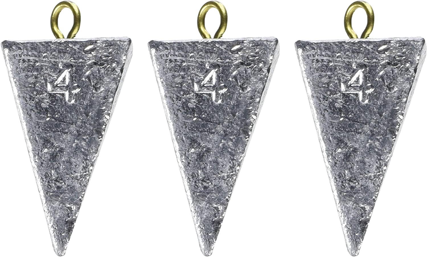 Bulk Pack of 3 5oz Pyramid Fishing Sinkers by Bullet Weights