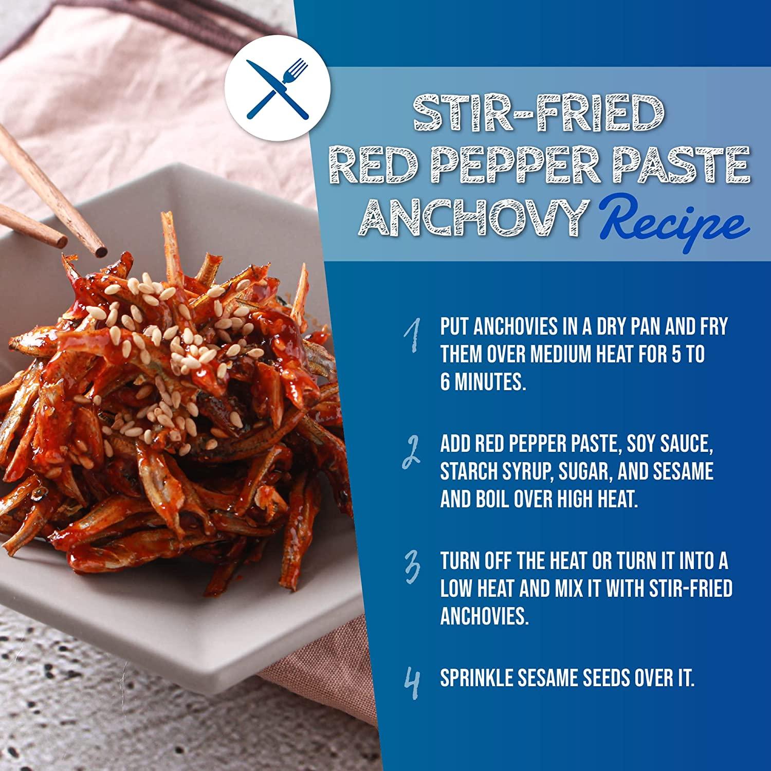 Fisher Queen high quality Korean Dried Anchovy for Stirfry Rich In Calcium () 8oz(227g)small