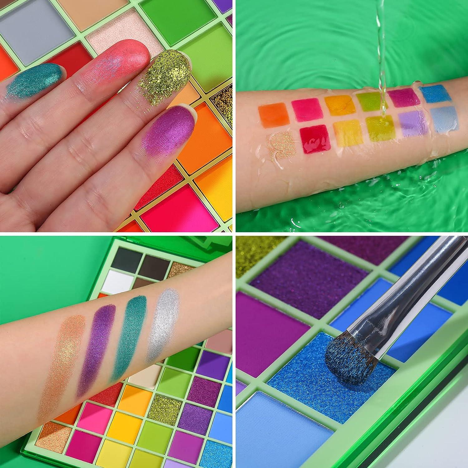 UCANBE Nostalgic Green Eyeshadow Palette 48 Bold Colors Highly