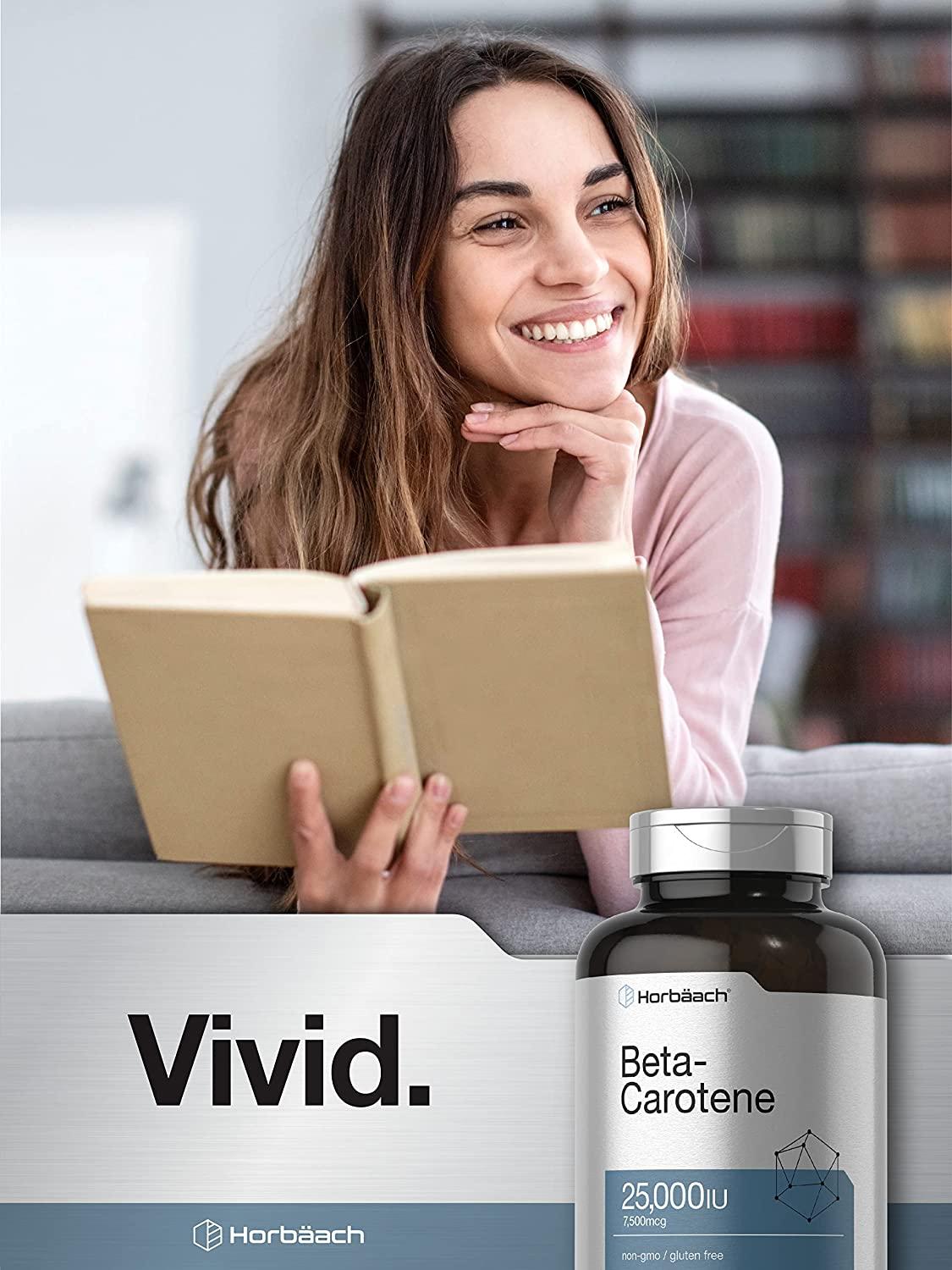 Beta Carotene 25000 IU Softgels 400 Count NonGMO & Gluten Free