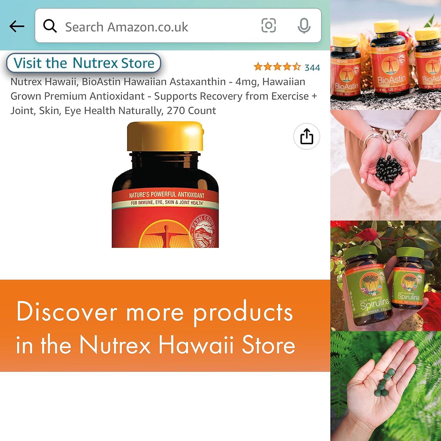 Nutrex Hawaii JointAstin™ BioAstin Hawaiian Astaxanthin -- 12 Mg - 120 Vegetarian Softgels