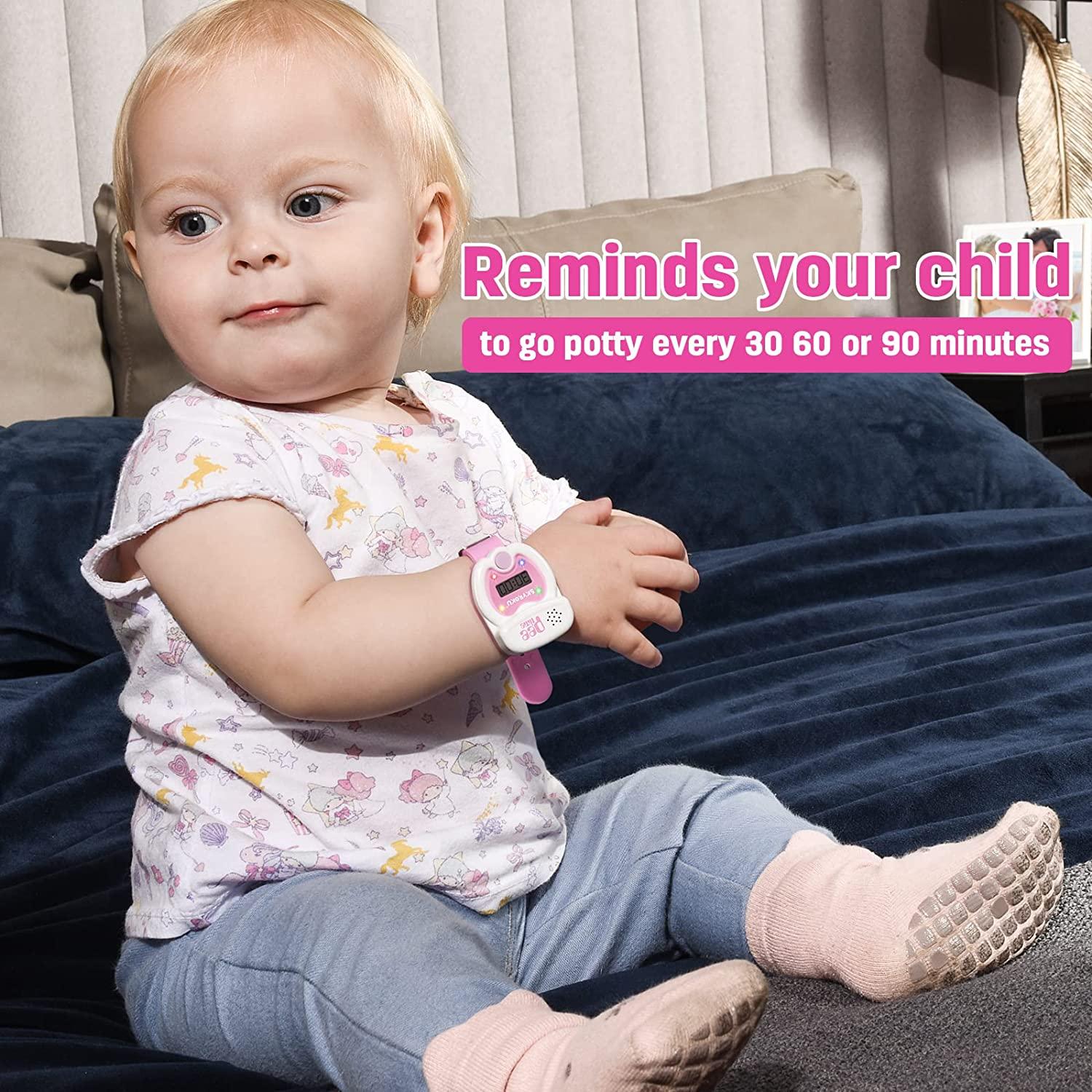 SKYROKU Silicone Kids Potty Training Timer Watch with Flashing Lights