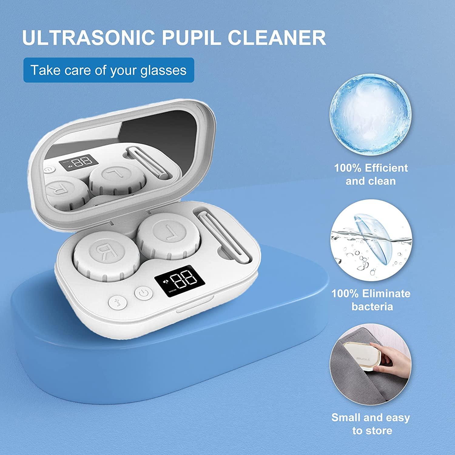 Portable Ultrasonic Contact Lens Cleaner Machine for Soft and Hard