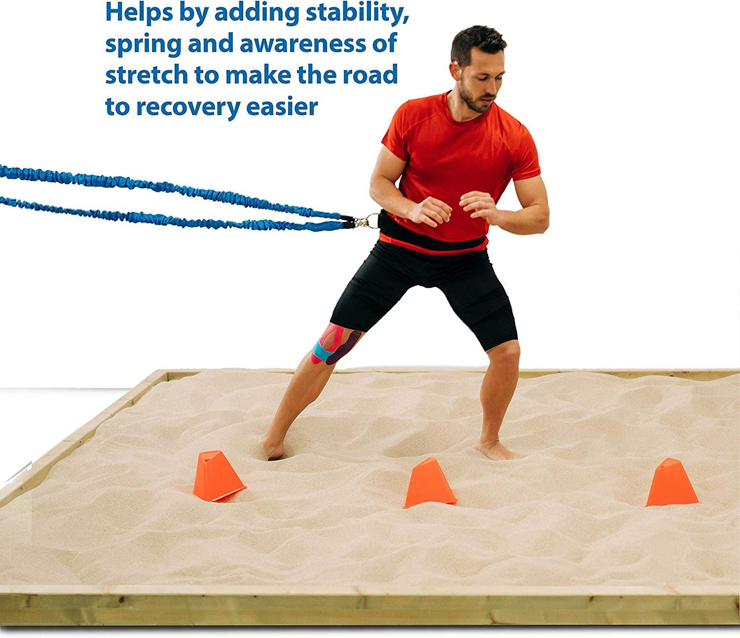 Titanium Sports Kinesiology Tape 5m Roll of Elastic Water Resistant Tape for Support & Muscle