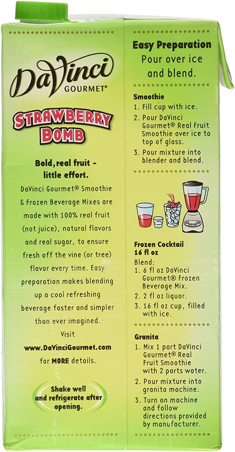 Jet Tea Strawberry Bomb Smoothie Mix 64 oz 64 Fl Oz (Pack of 1)