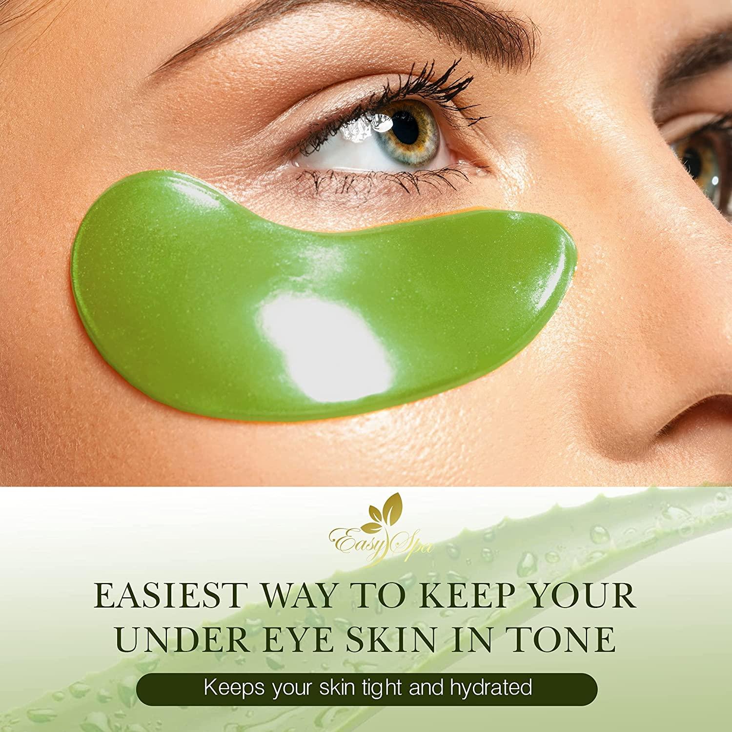 Under Eye Mask, Aloe Vera Gel Eye Mask, Eye Patches for Puffy Eyes