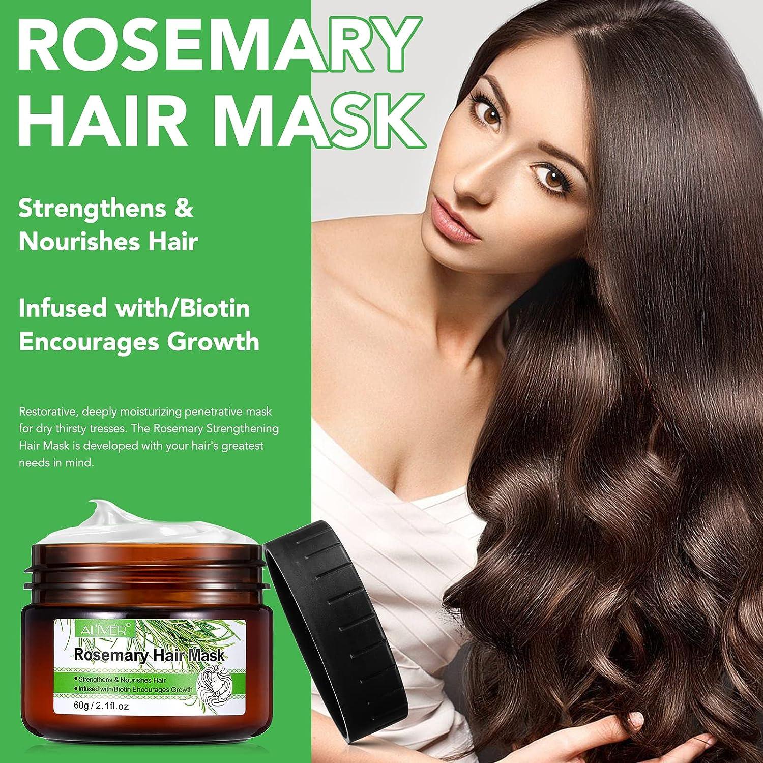 Hair Mask Rosemary Essential Oil Hair Mask for Color Treated Hair Dry