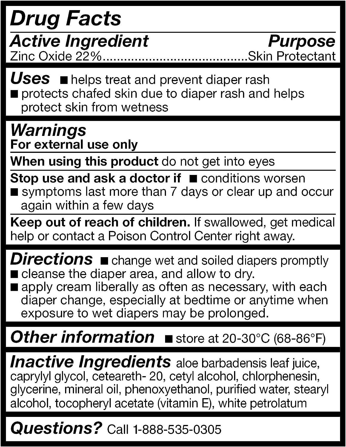 COZIMA Baby Diaper Rash Cream Zinc Oxide 24 Coconut Oil Plus Other