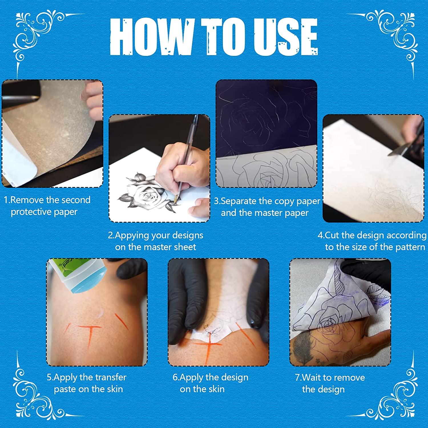 How to Transfer a Carbon Paper Tattoo to the Skin, eHow