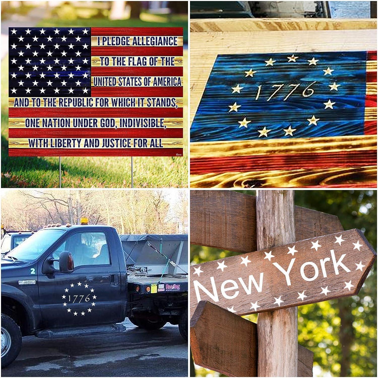 American Flag Star Stencil Template - American Flag Stencils for Painting on Wood - American Flag Star Stencils - Star Stencils - Flag Star Stencils 