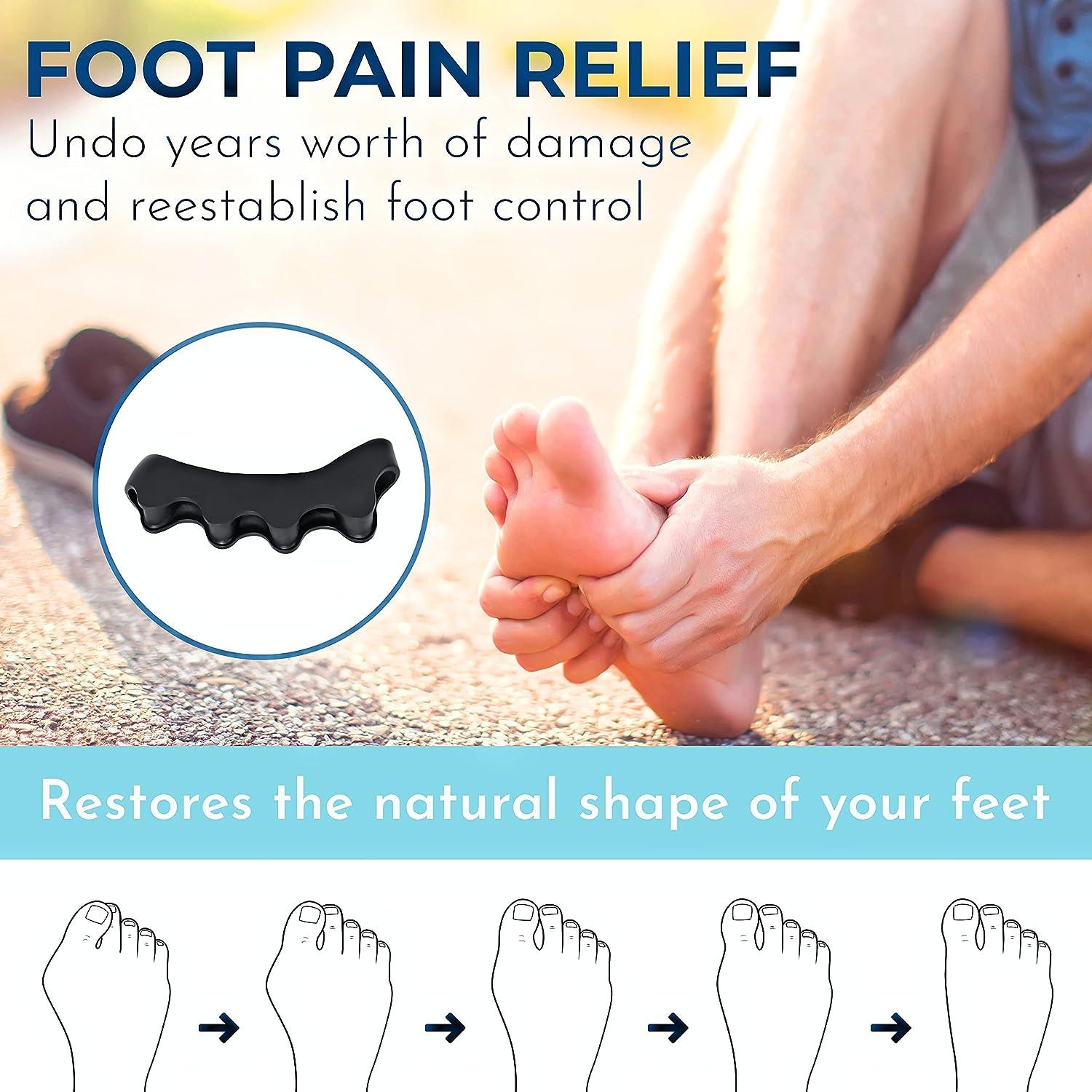 Functional Fitness Toe Separators Foot Pain Relief for Plantar