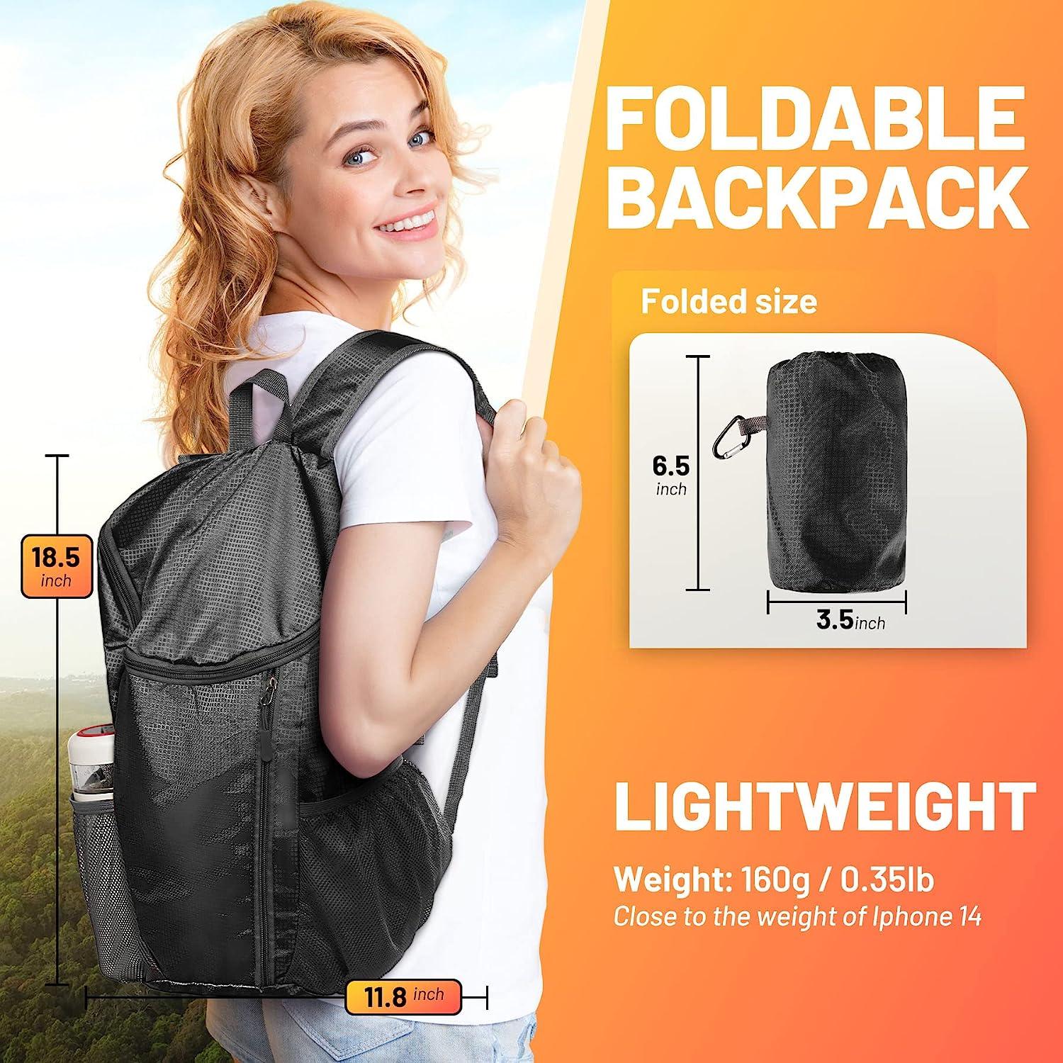 Waterproof Lightweight Hiking Backpack 20L Black - Portable & Packable for  Travel, Camping & Outdoor Activities | Buy Now with Express International  Delivery | GoSupps.com