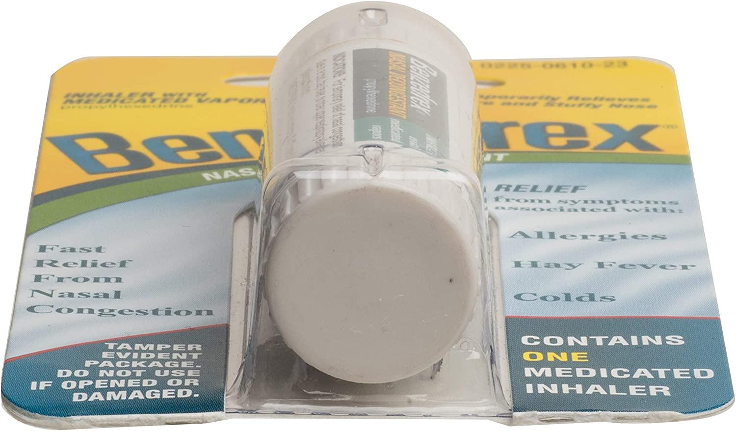 Benzedrex Nasal Decongestant Inhaler Fast Relief 1 Count (Pack of 1)