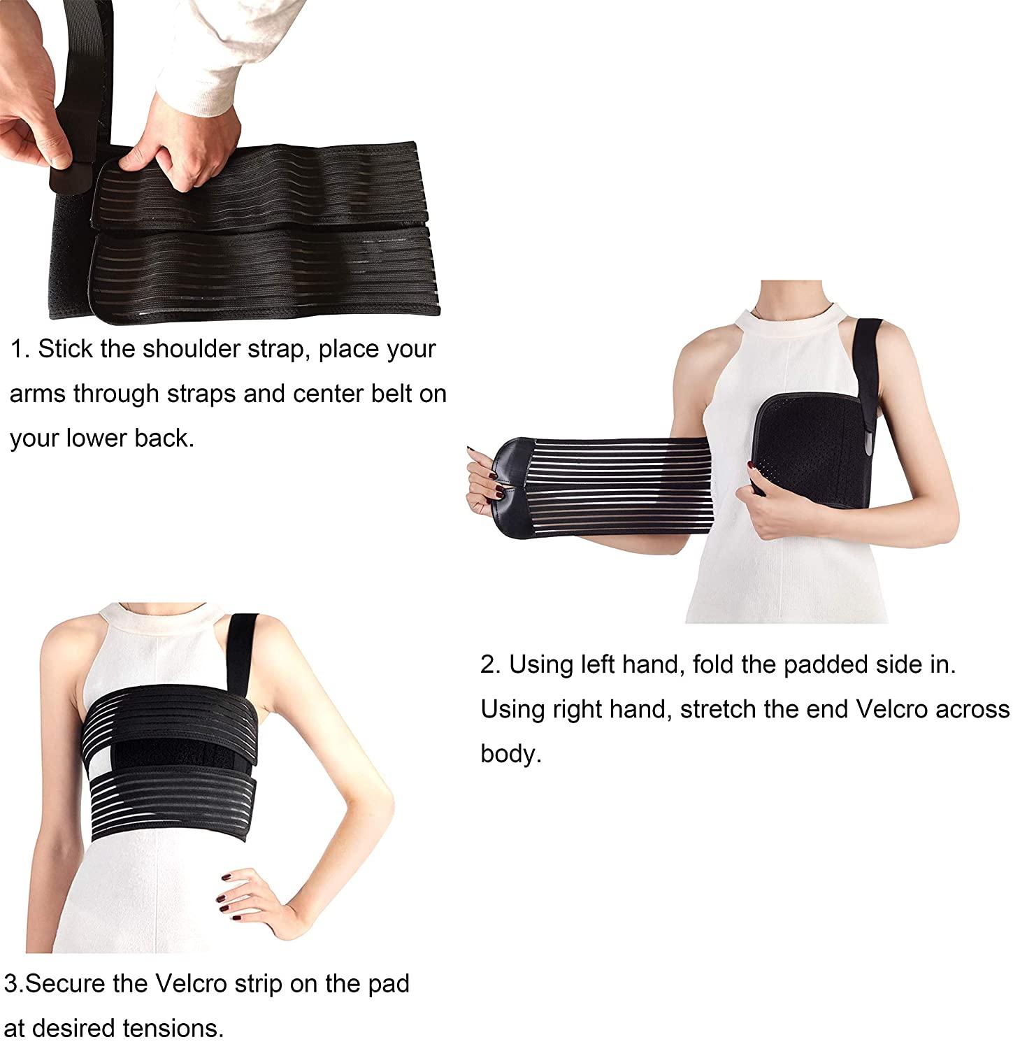 Solmyr Rib Brace Broken Rib Belt, Rib Support Brace for Men and Women