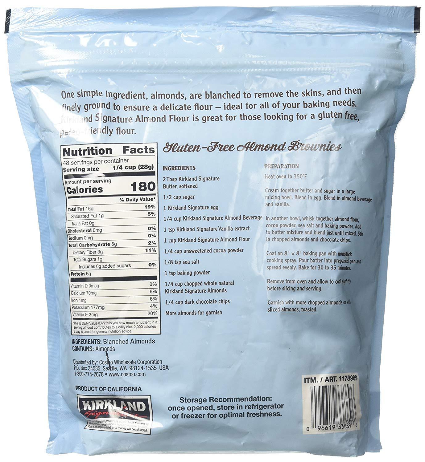 Kirkland Signature Almond Flour Blanched California Superfine ...