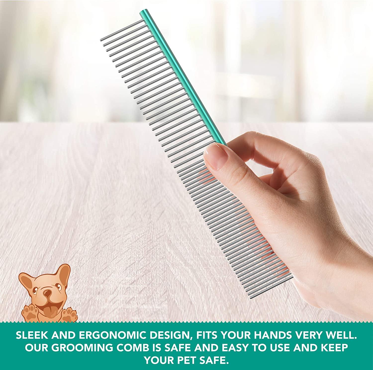 Andis Clipper Andis Premium Steel Comb, Inch Dog Matting Detangler