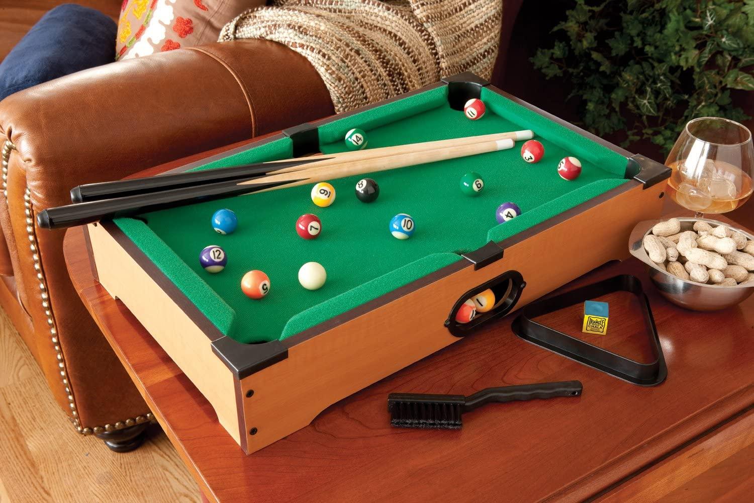 Mainstreet Classics 20Inch Table Top Miniature Billiard/Pool Game Set