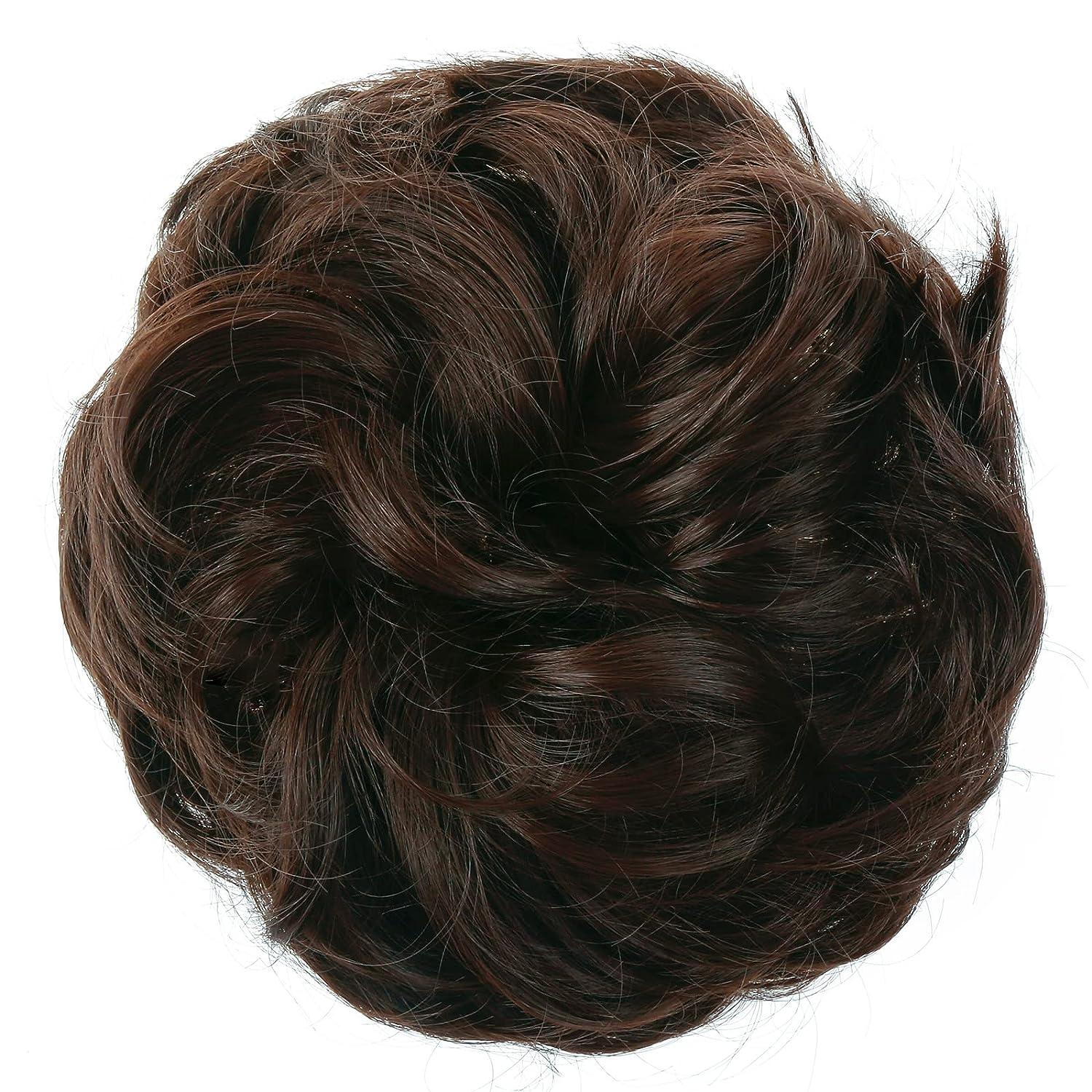 Juikoumn Messy Bun Hair Piece 100% Human Hair, Curly Hair Extensions Real H : Juikoumn 100% Messy Bun Hair Piece Human Hair, Curly