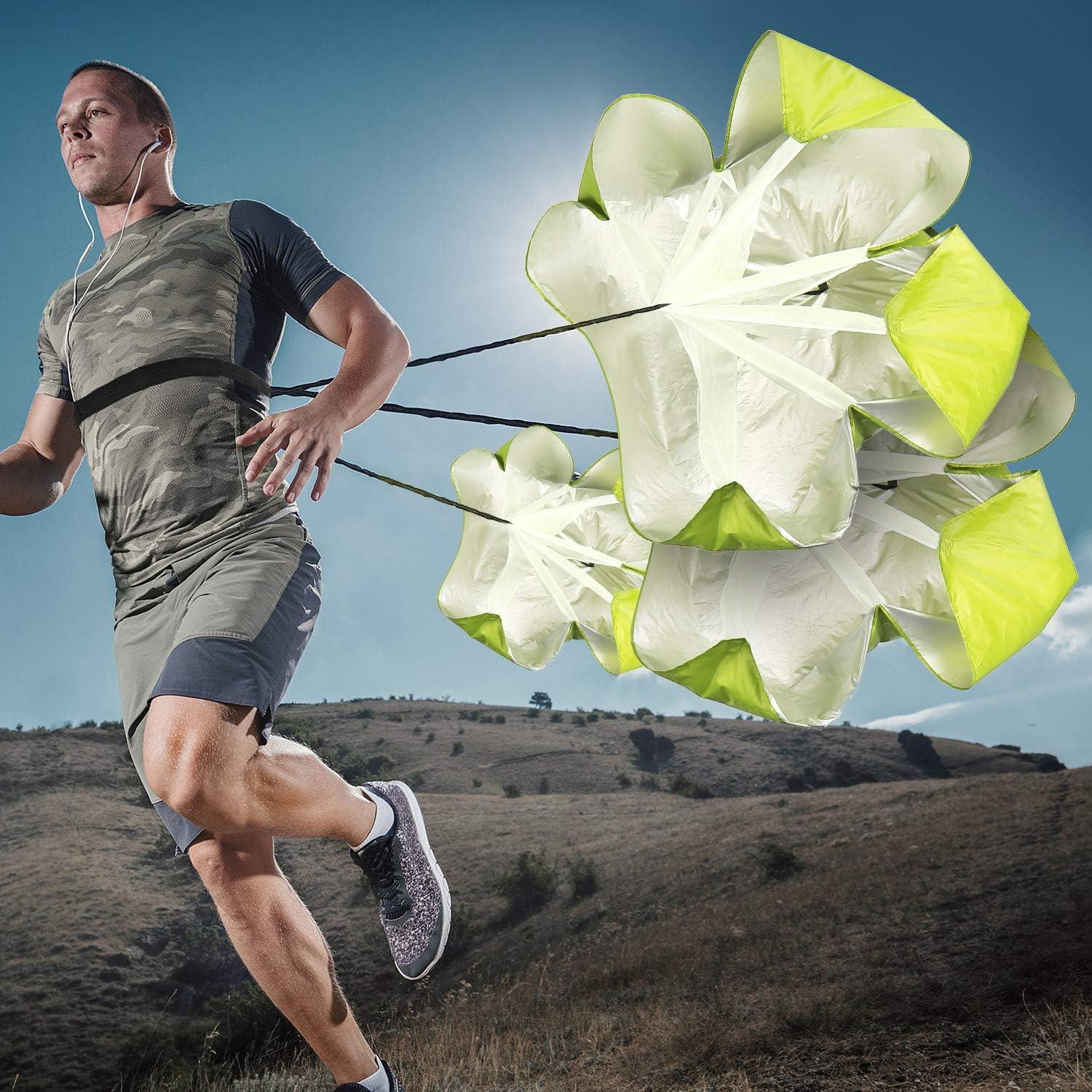 Paracadute Da Allenamento Running Speed 56 Pollici - Per Aumentare Velocità E Resistenza, Per Adulti E Bambini - Foto 5