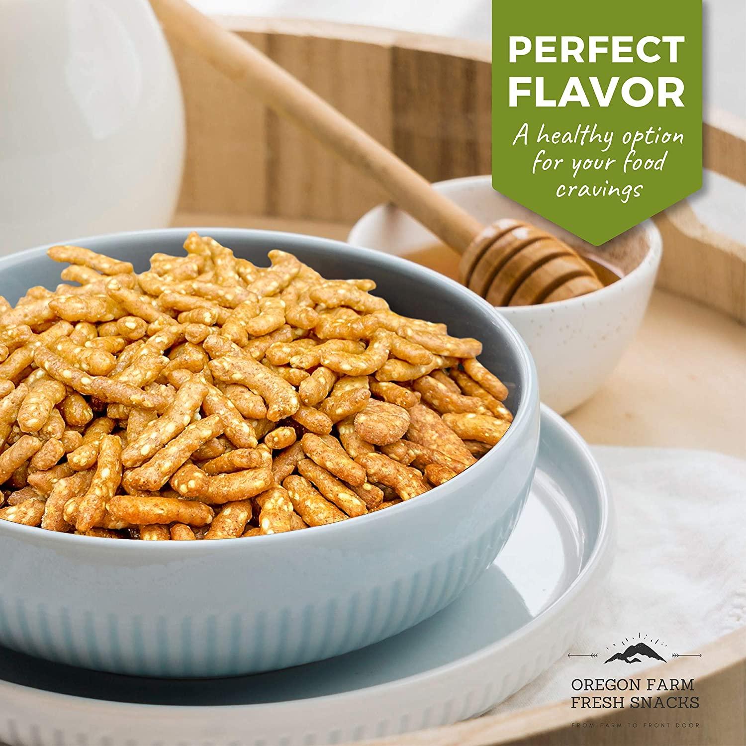 SweetGourmet Honey Roasted Sesame Sticks - 3 Pound Bulk Bag Healthy Snack