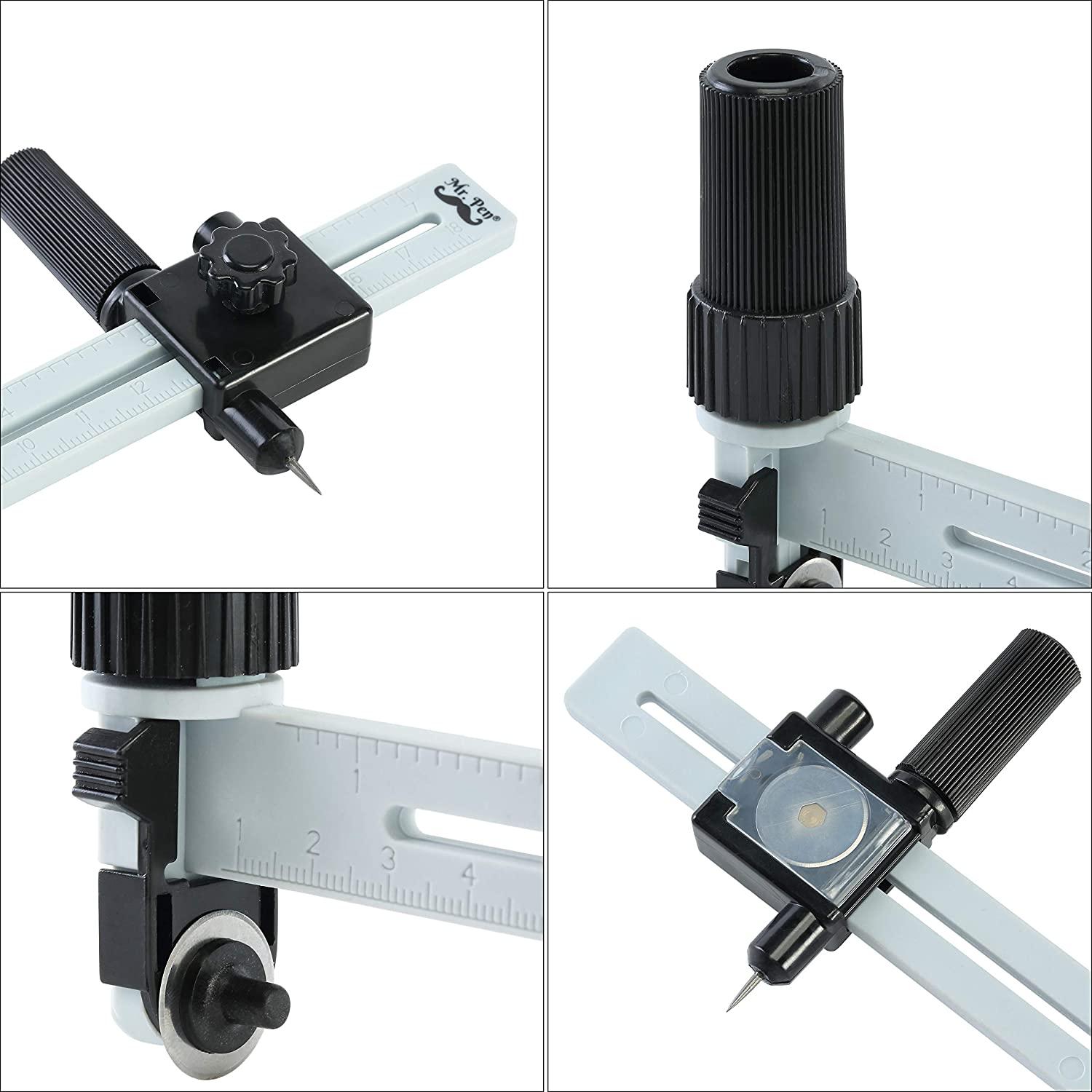 Mr. Pen Compass Circle Cutter Rotary Circle Cutter Circle Cutter Circle Cutter for Paper Crafts