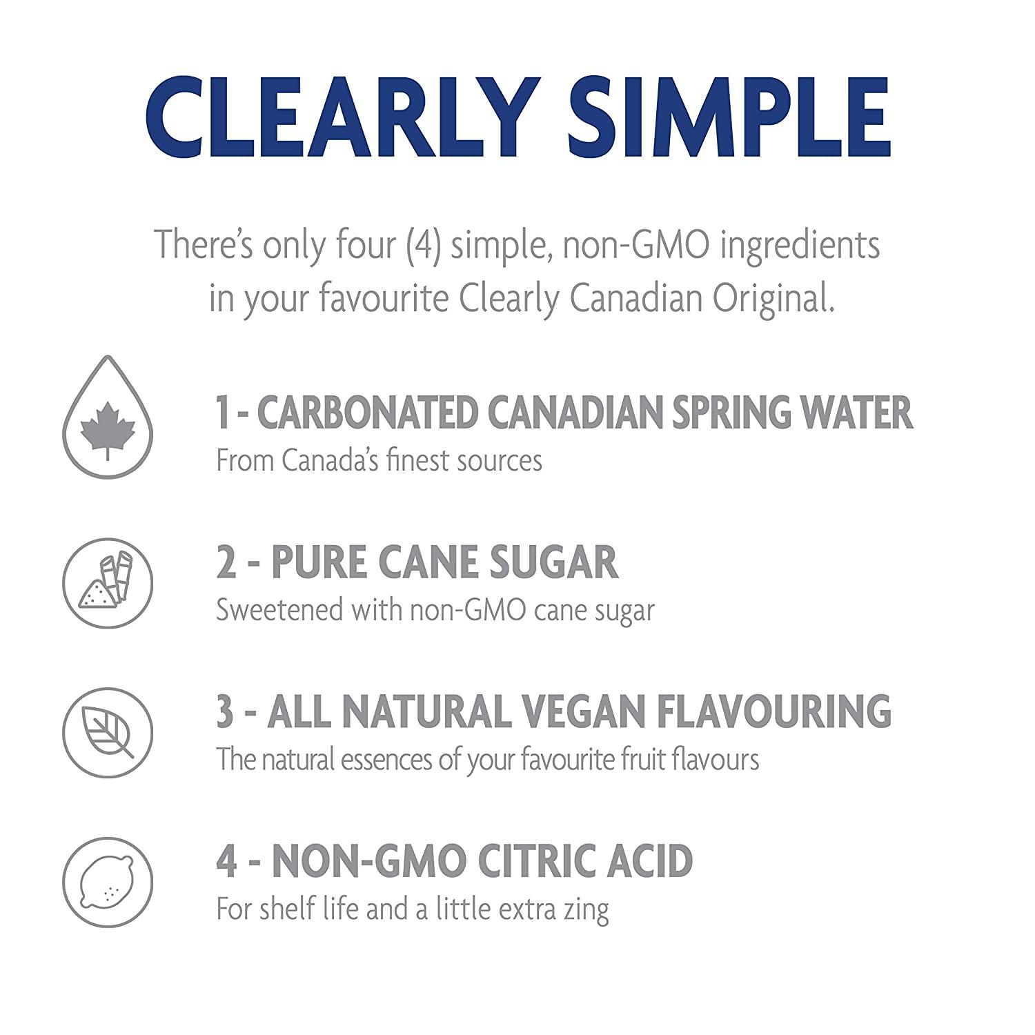 Clearly Canadian Wild Cherry Sparkling Spring Water 1 Case (12