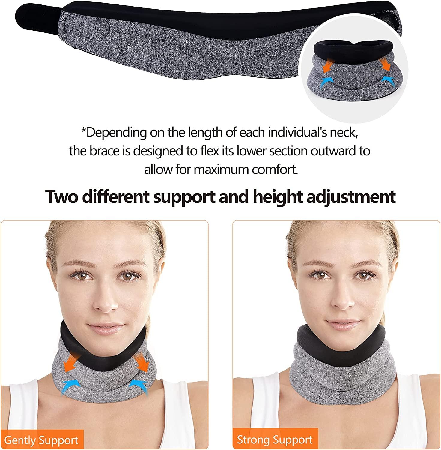 Neck Brace for Neck Pain and Support, Soft Cervical Collar for Sleeping
