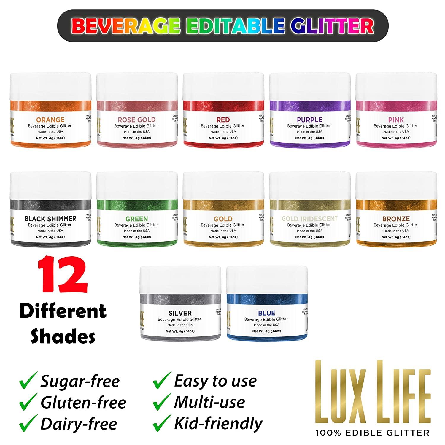 Lux Life Edible Glitter Food Grade Edible Glitter Dust Edible Dust