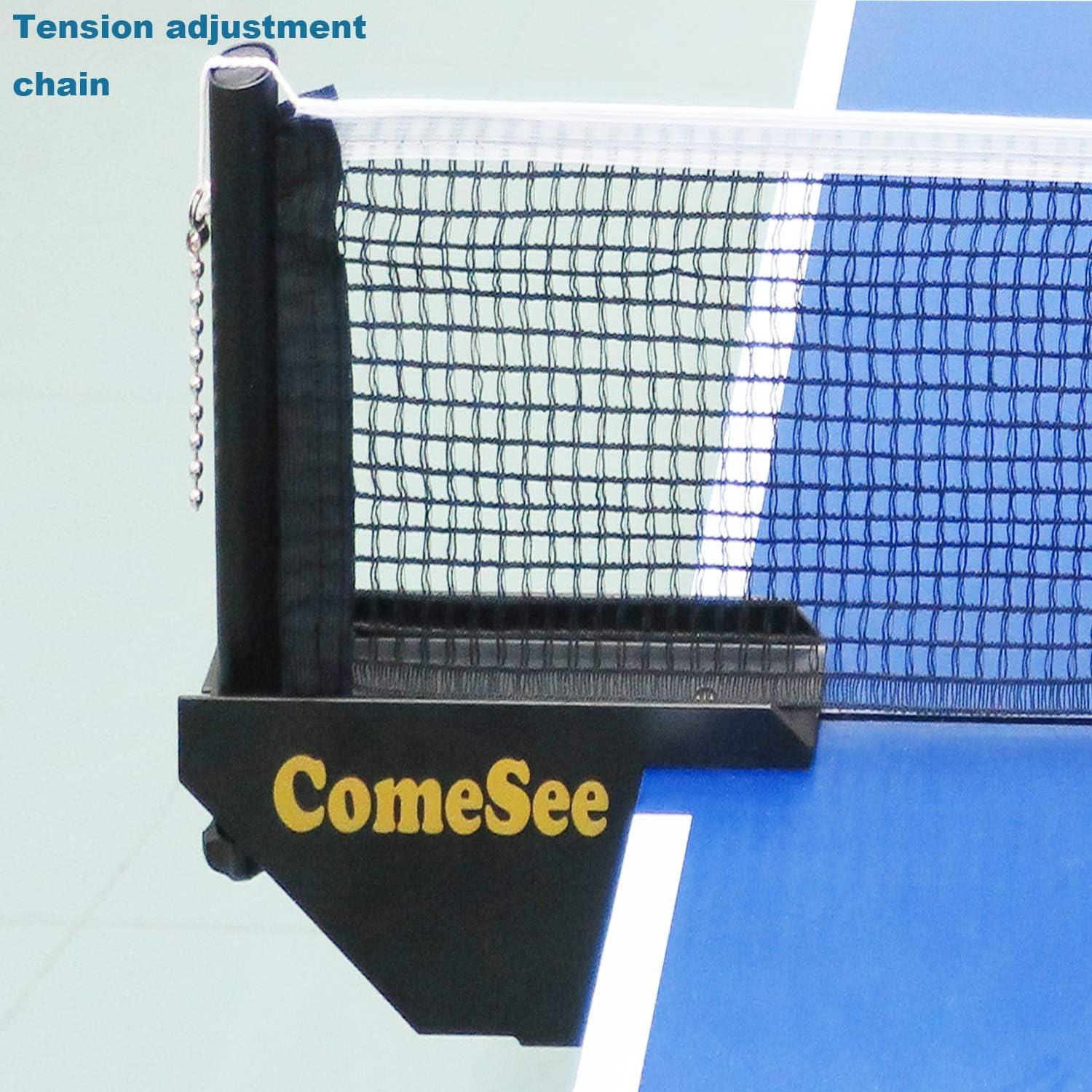 Comesee Professional Table Tennis Ping Pong Net Post Set Adjustable