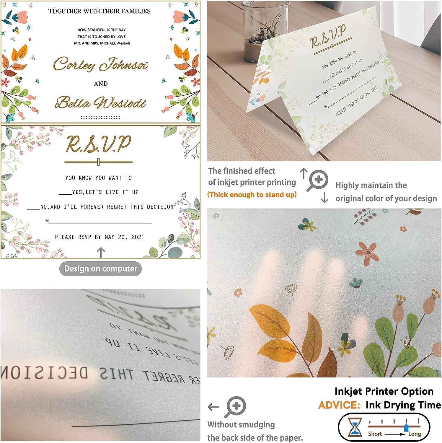 Paper Thickness, Weight & Your Inkjet Printer For Special Occasion Cards