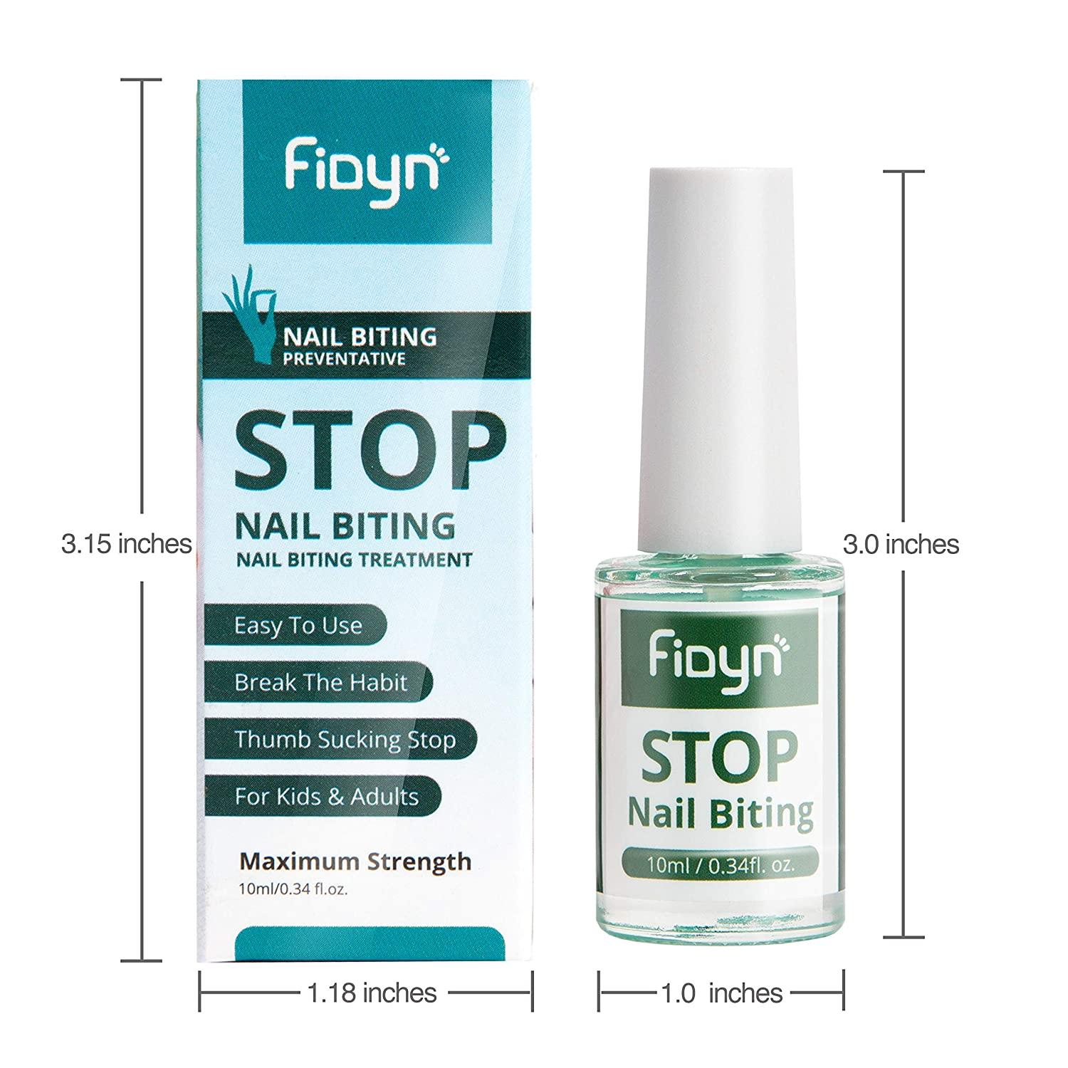 Fidyn No Bite Nail Polish Nail Biting Treatment and Thumb Sucking