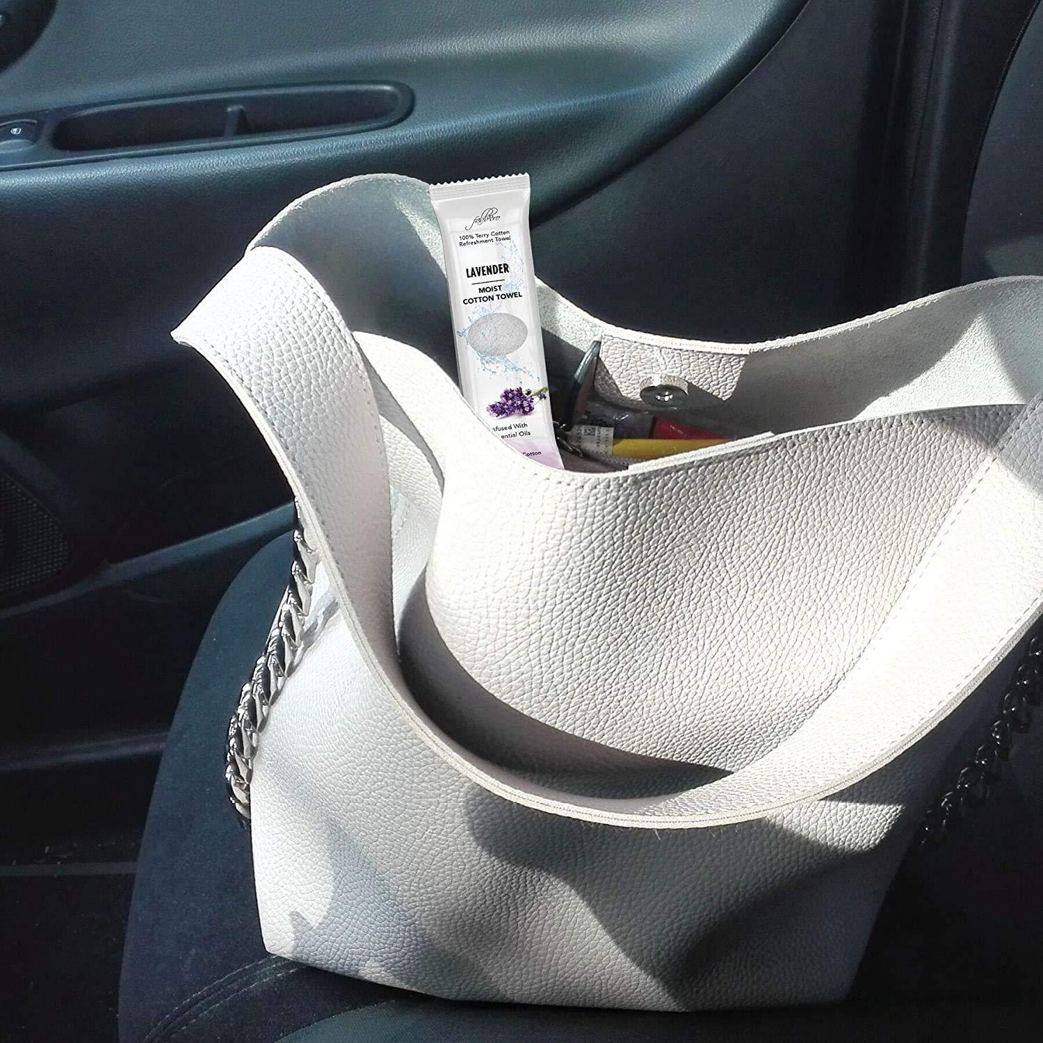 FabbPro Oshibori Moist Terry Cotton Refreshment Towels (50 Pack 8 x 8