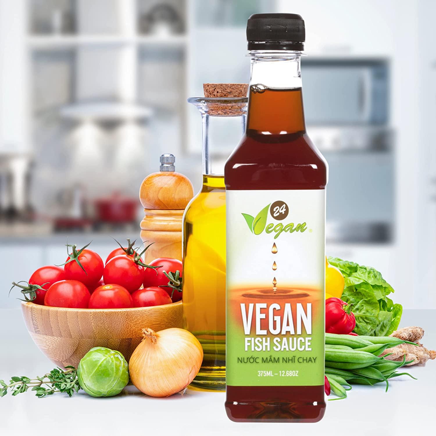 24Vegan Fish Sauces Premium PlantBased Seasoning Sauce, AllPurpose