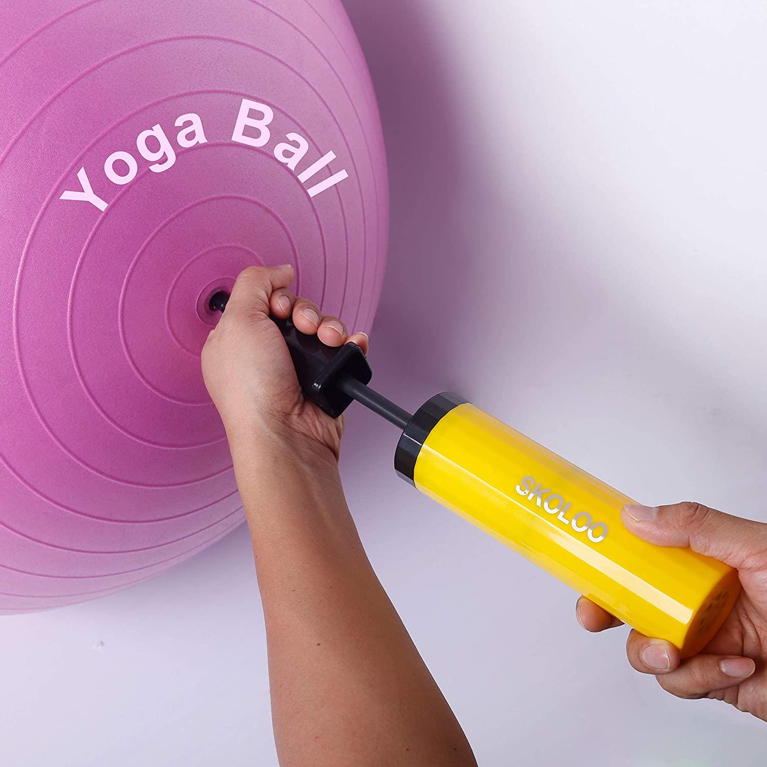 SKOLOO Hand Air Pump for Exercise Balls Yoga Ball, Horse Hopper