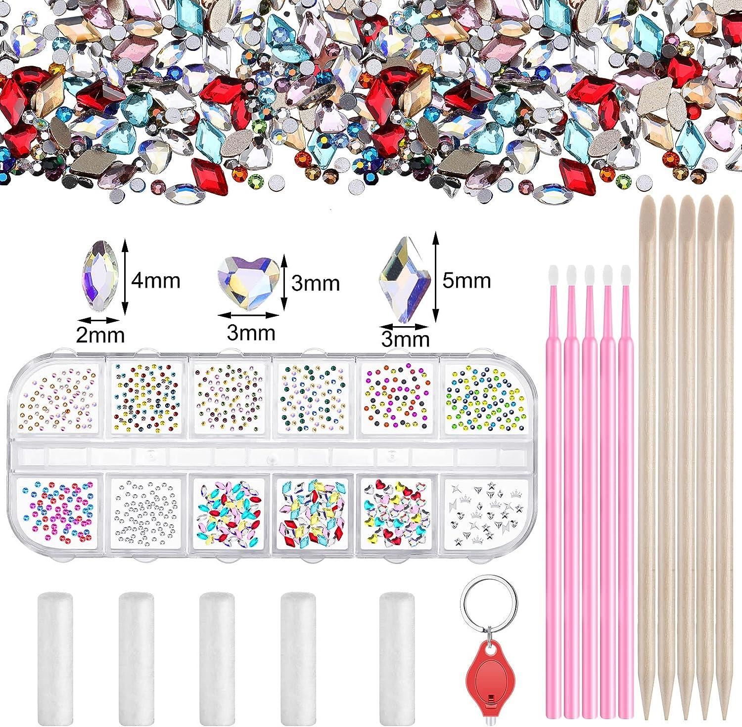 Sosation 377 Pieces Tooth Gem Kit DIY Fashionable Tooth Jewelry