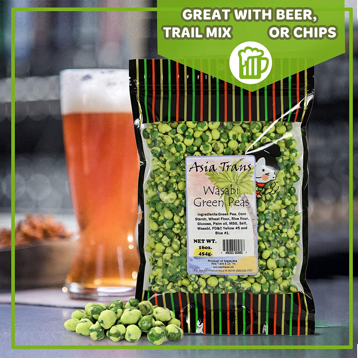 Roasted Wasabi Hot Green Peas