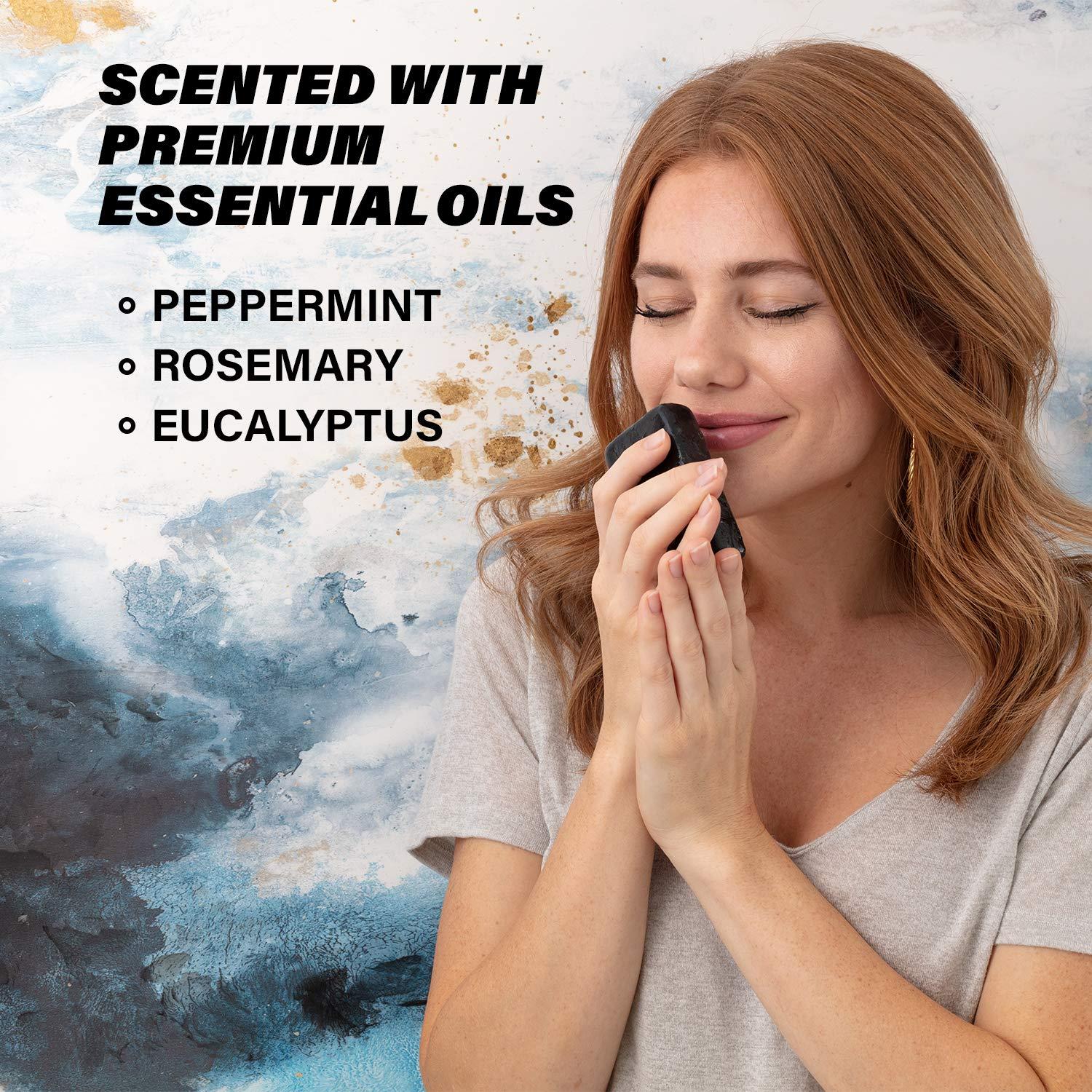 Activated Charcoal Soap Bar With Dead Sea Mud For Dry Sensitive Skin. All Natural Face Soap