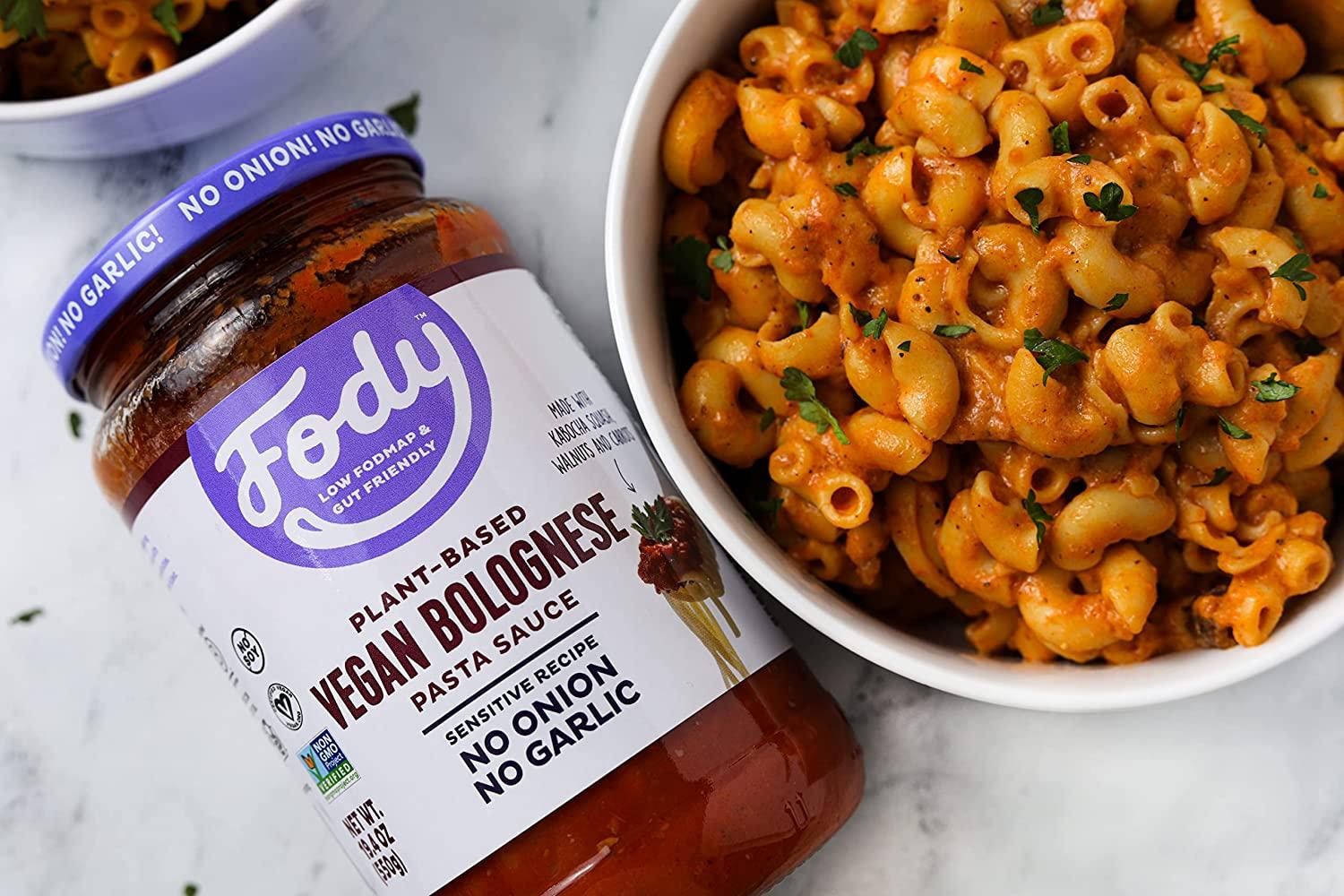 Fody Foods Pasta Sauce PlantBased Vegan Bolognese Sauce Low FODMAP