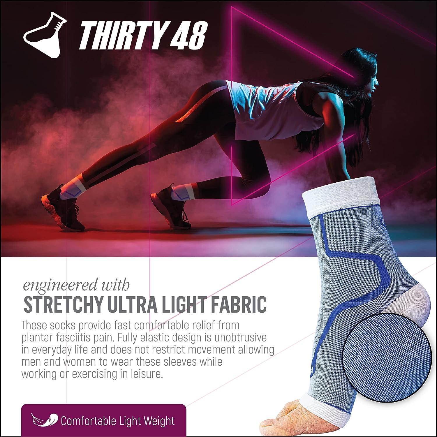 Thirty48 Plantar Fasciitis Compression Socks 2030 mmHg Foot Sleeves